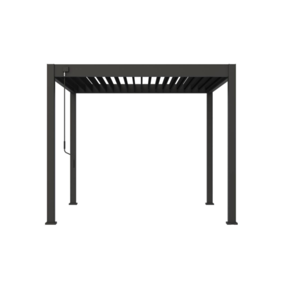 Pergola bioclimatique autoportante 3x3m Anthracite - VS - OMBREA