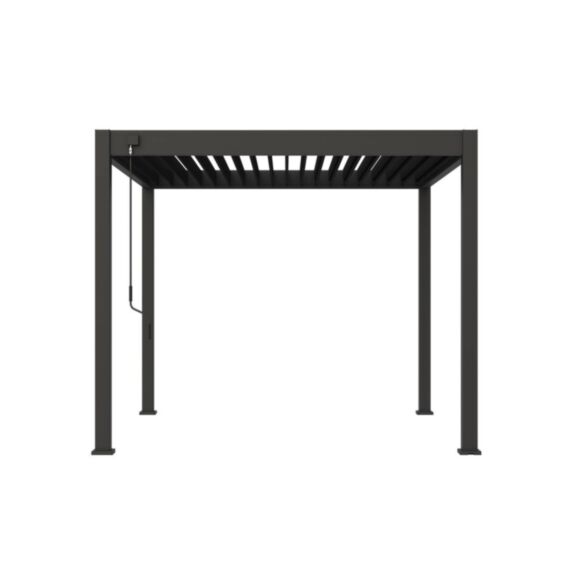 Pergola bioclimatique autoportante 3x3m Anthracite - VS - OMBREA