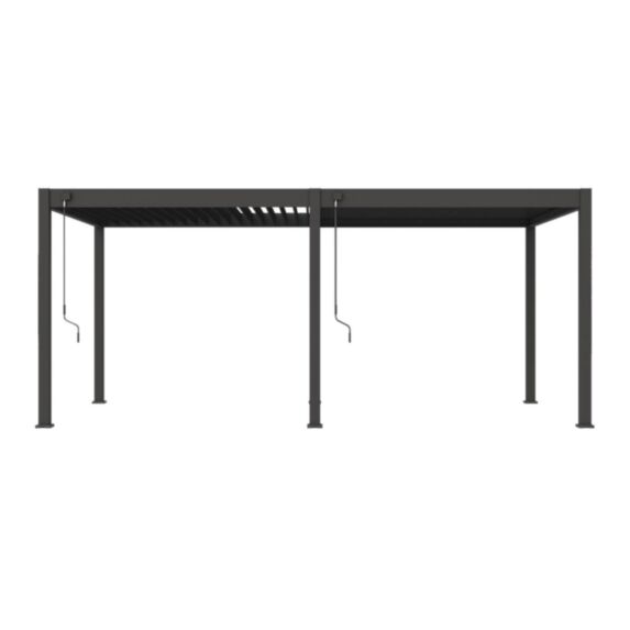 Pergola bioclimatique autoportante 3x6m Anthracite - VS - OMBREA