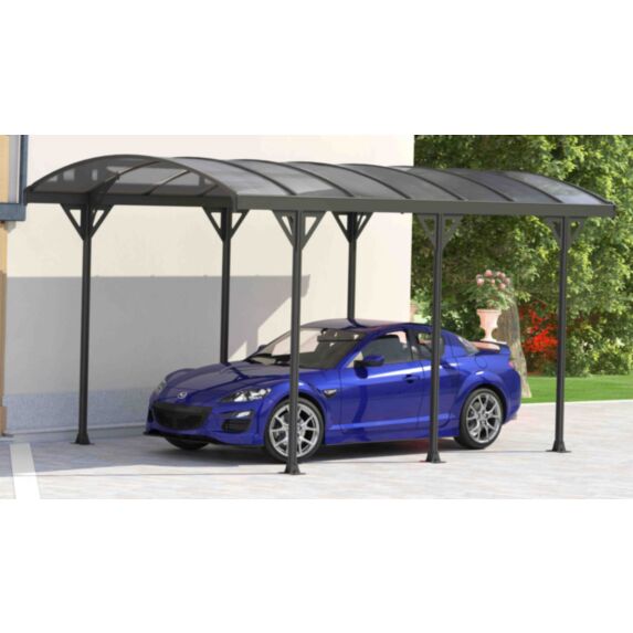 CARPORT ALU -COUV'VOITURE® 35 -10,86 M² - GRIS