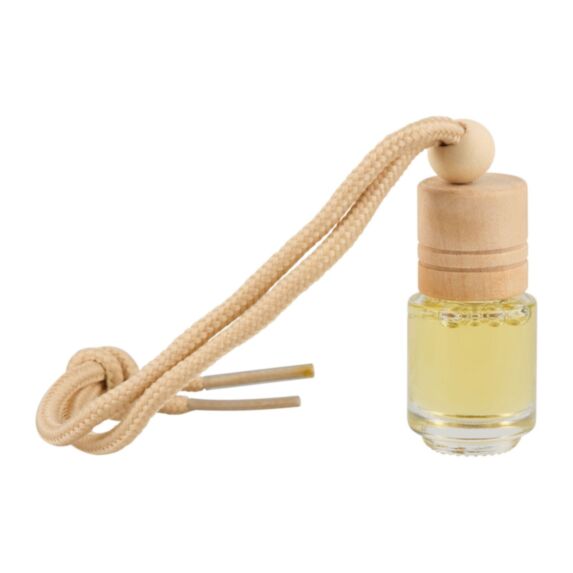 Désodorisant bouteille verre bouchon bois vanille - TURBOCAR