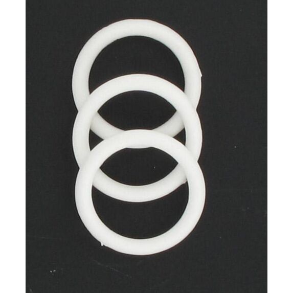 Lot de 10 anneaux blancs