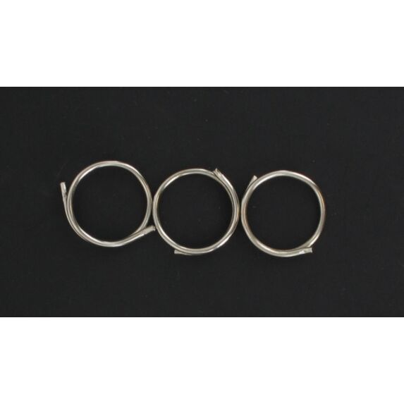 Lot de 10 anneaux nickel - argent