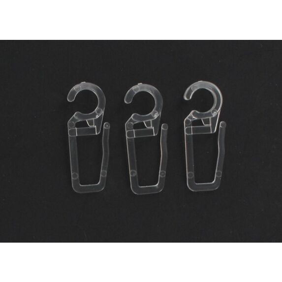 Lot de 10 agrafes plastique ⌀ 28 - transparent