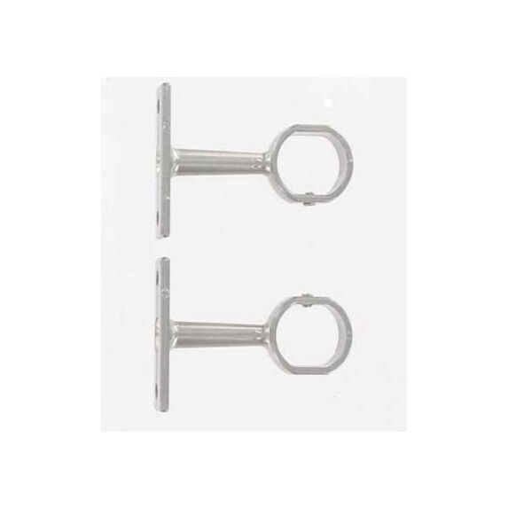 Lot de 2 supports courts 20 x 17 - argent