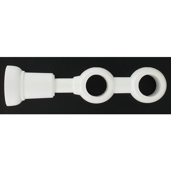 Support double ⌀ 28 - blanc