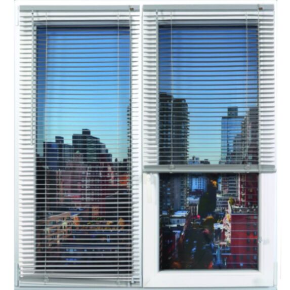 Store vénitien PVC 45 x 90 cm gris - LUANCE 