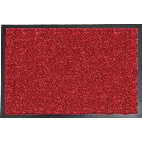 Tapis Baptiste polyamide/PVC rouge - 120 x 80
