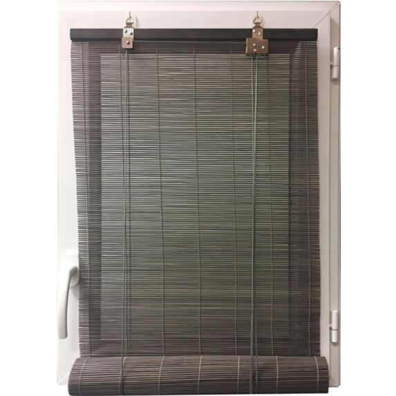 Store enrouleur en bambou 120x180cm gris