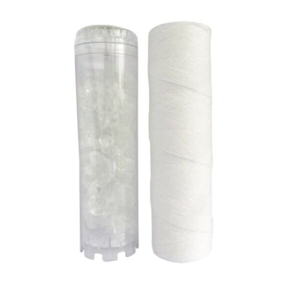 1 Cartouche Filtrante Bobinée 20µ et 1 Anticalcaire- AQUAWATER