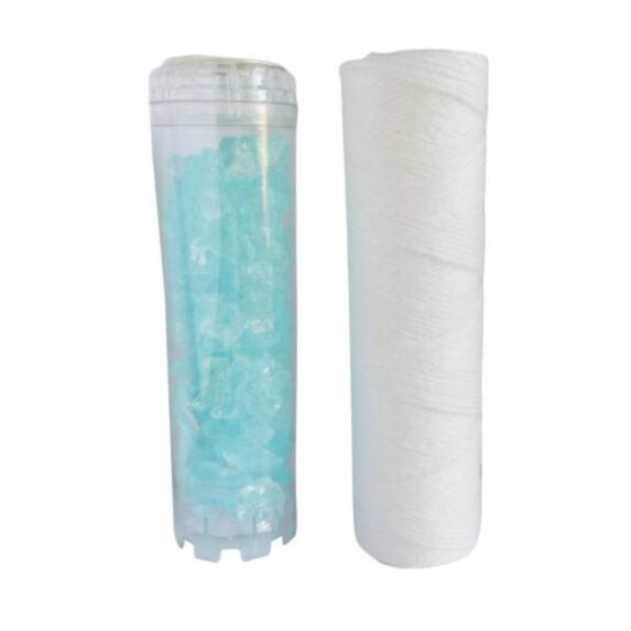 1 Cartouche Filtrante Bobinée 20µ et 1 Anticalcaire-Anticorrosion - AQUAWATER