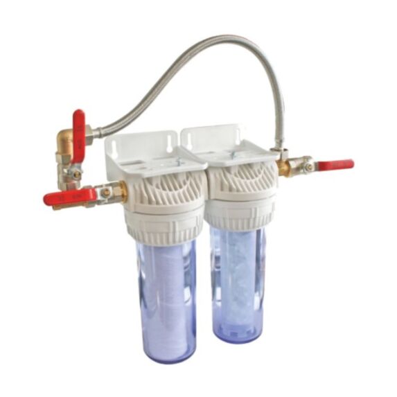 Station Filtre Double Cartouches Filtration et Anticalcaire - AQUAWATER