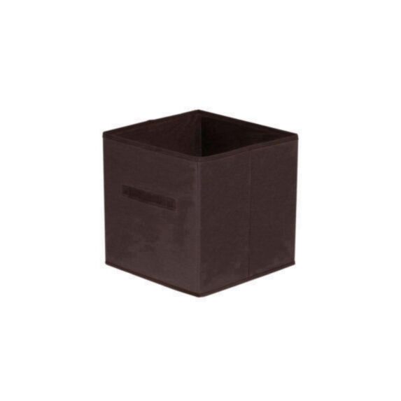 Panier intissé 31x31x31cm chocolat 