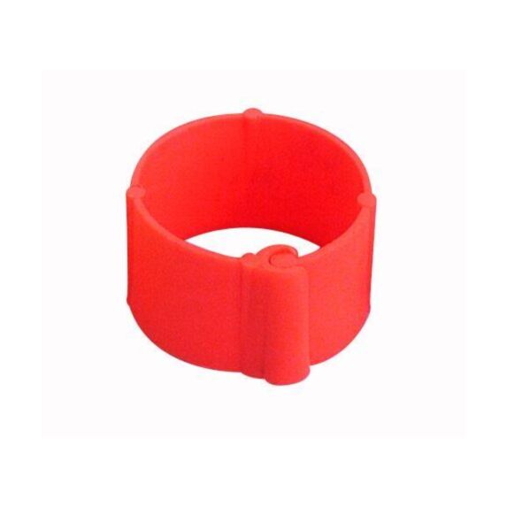 25 Bagues à clips Ø8mm Orange - CHICK’A