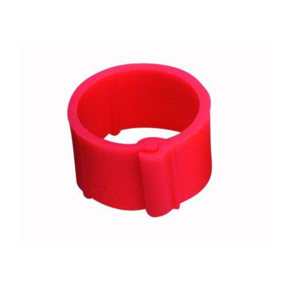 25 Bagues à clips Ø12mm Rouge - CHICK’A