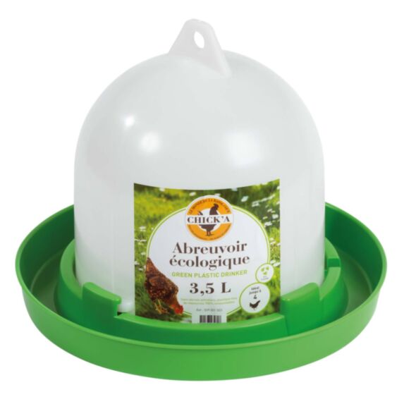 Abreuvoir volaille ligne verte 3,5L - CHICK’A