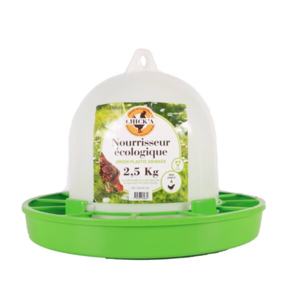Nourrisseur à trémie ligne verte 2,5kg - CHICK’A