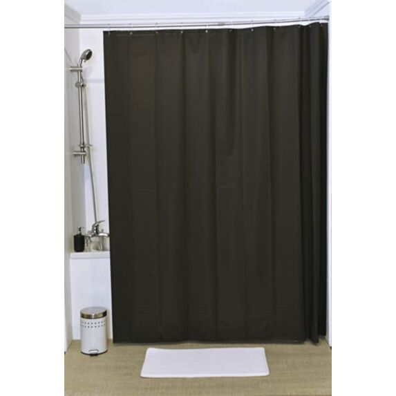 Rideau de douche Peva 180 x 200 cm noir - TENDANCE