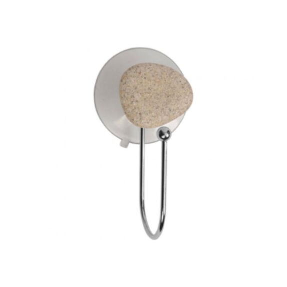 Crochet métal galet sur ventouse - TENDANCE