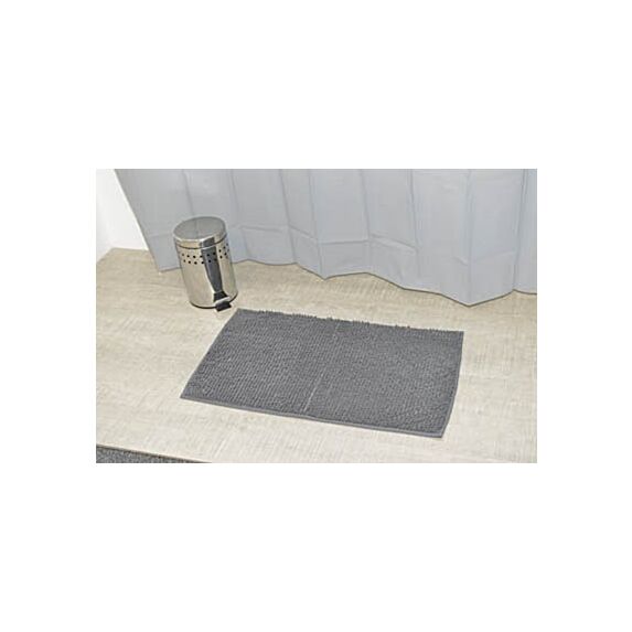 Tapis microfibre boules 45 x 75 cm gris foncé