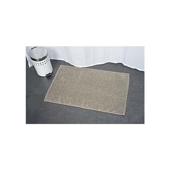 Tapis microfibre boules 45 x 75 cm taupe
