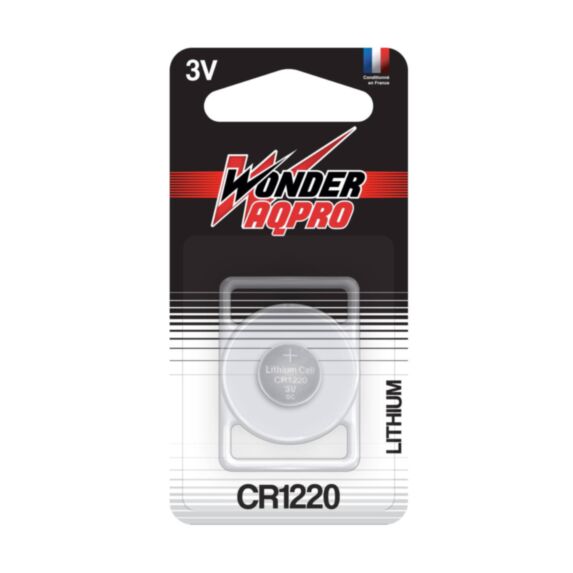 Pile Bouton Lithium CR1220 3V Wonder