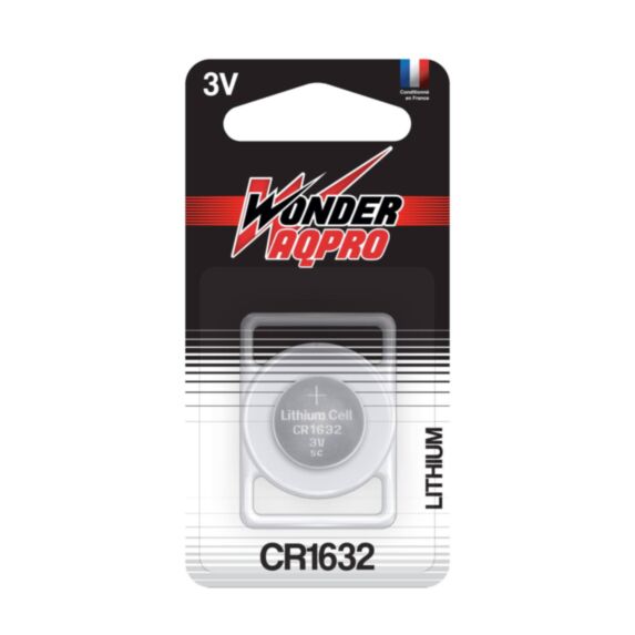 Pile Bouton Lithium CR1632 3V Wonder