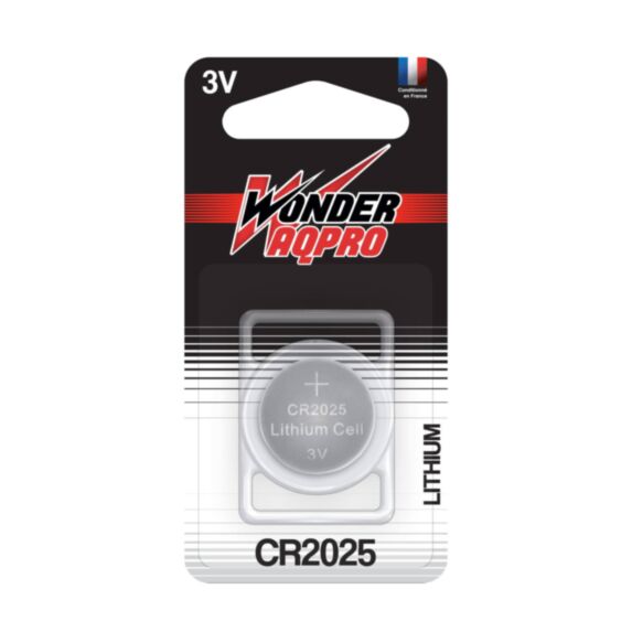 Pile Bouton Lithium CR2025 3V Wonder