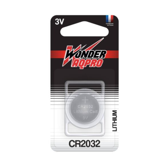 Pile Bouton Lithium CR2032 3V Wonder