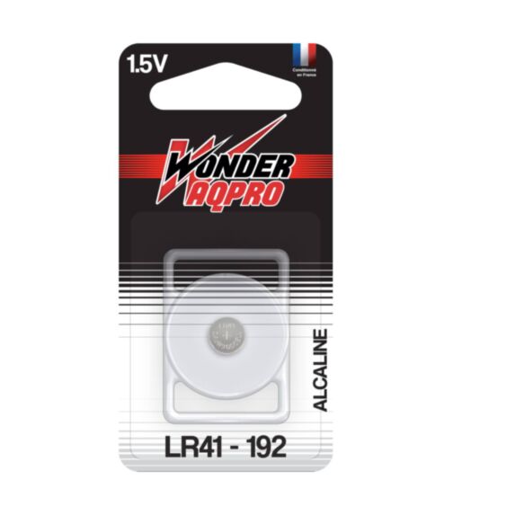 Pile Bouton Alcaline LR41 1,5V Wonder Type 192 / V3GA