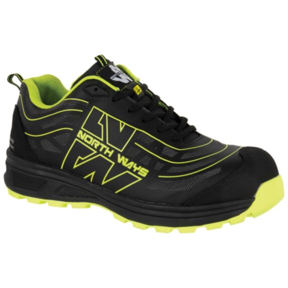 Chaussures de sécurité basses Spill T.41 noir/jaune fluo - NORTH WAYS