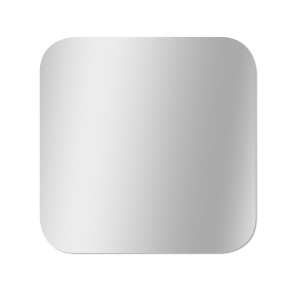 Miroir bord polis 40x40cm