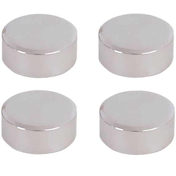 4 pattes de fixation pour miroir rondes chromées