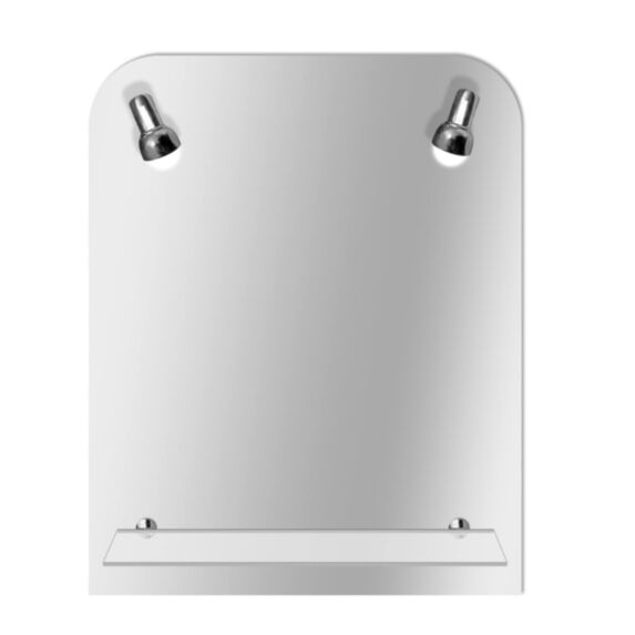 Miroir lumineux Danilo 65x50cm chrome - MP GLASS