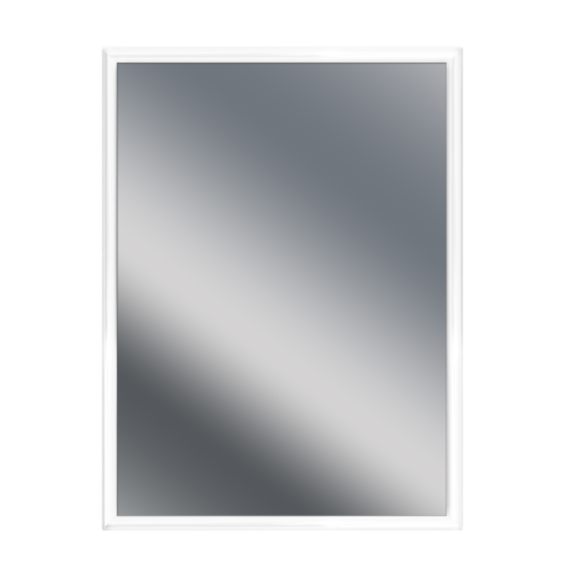 Miroir Ibarra blanc laqué 40x30cm