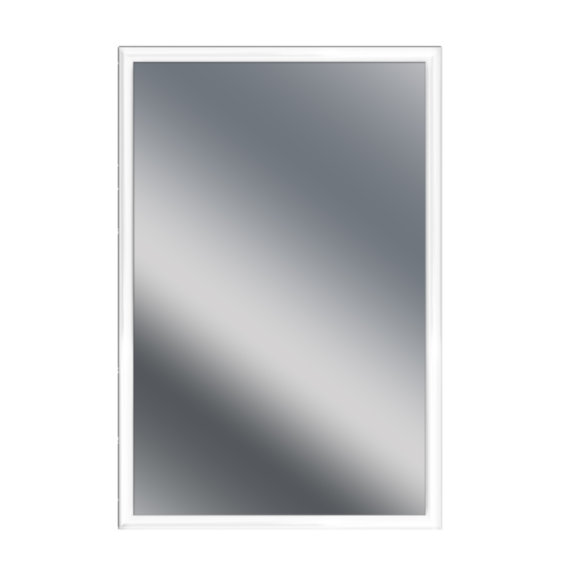 Miroir Arica blanc laque 60x40cm