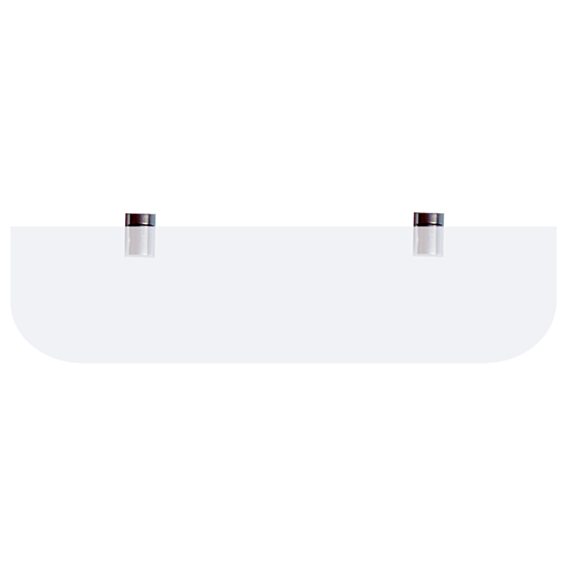 Tablette verre cl trempe 60x15