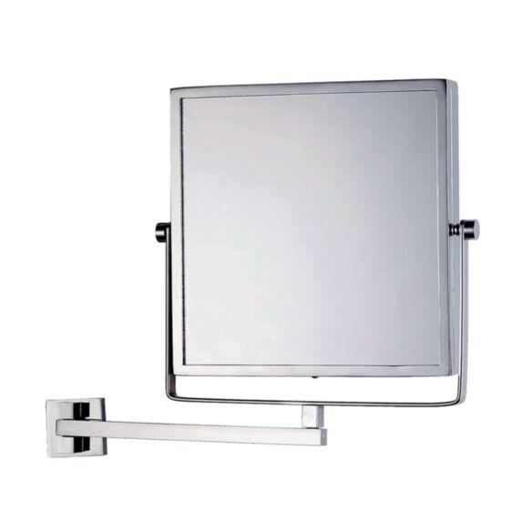 Miroir grossissant x3 chrome 20x20cm