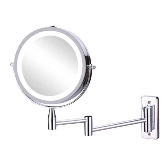 Miroir grossissant x3 à LEDs Ø15cm à fixer