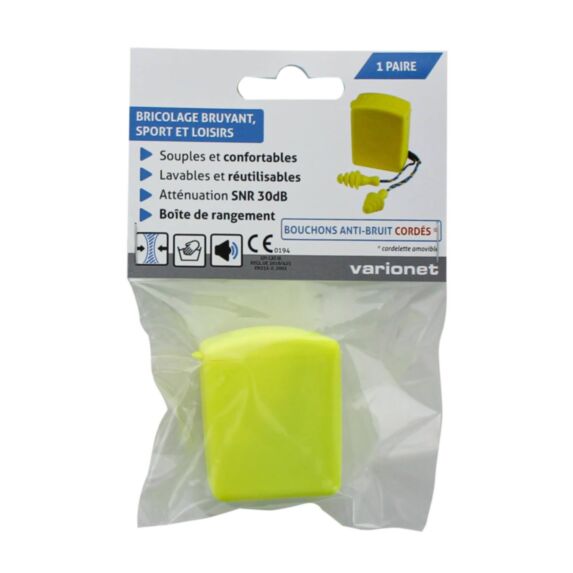 Bouchons d’oreilles anti bruit cordés  EK12