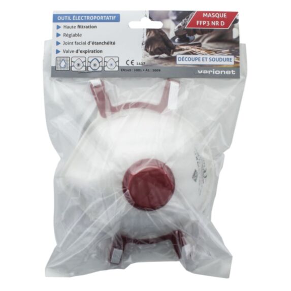 Masque respiratoire FFP3 NRD - FFP3v-1