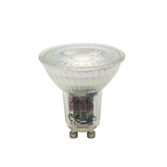 Ampoule led SMD transparent GU10 345lm 90° 5W blanc neutre - XANLITE