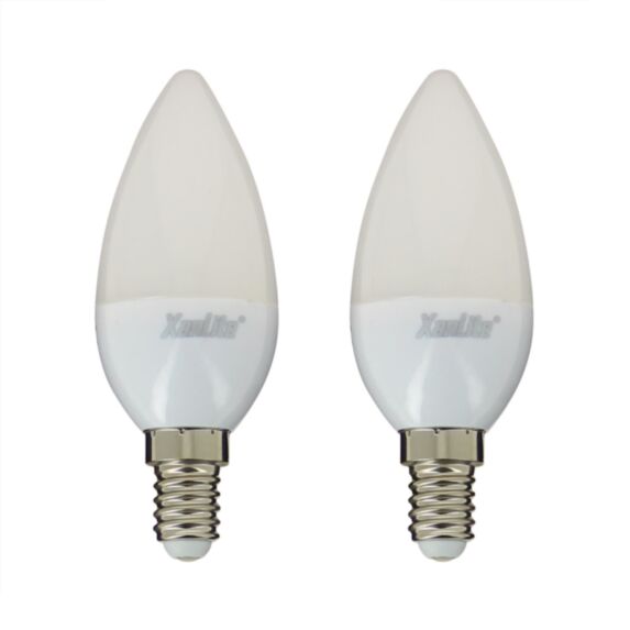 2 ampoules SMD E14 470lm 6W blanc neutre - XANLITE