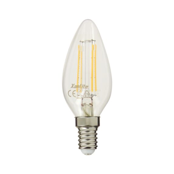 Ampoule led filament transparent E14 470lm 4W blanc neutre - XANLITE