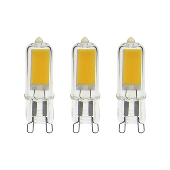 3 ampoules filament G9 200lm 2W blanc chaud - XANLITE