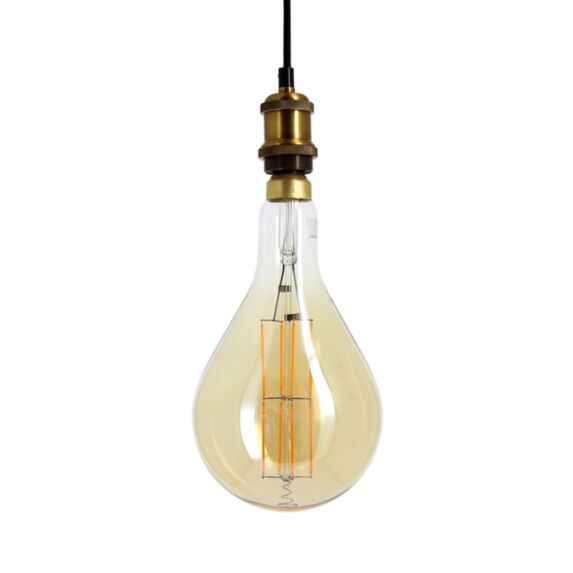 Ampoule led déco filament ambrée E27 800lm 8W blanc chaud - XANLITE