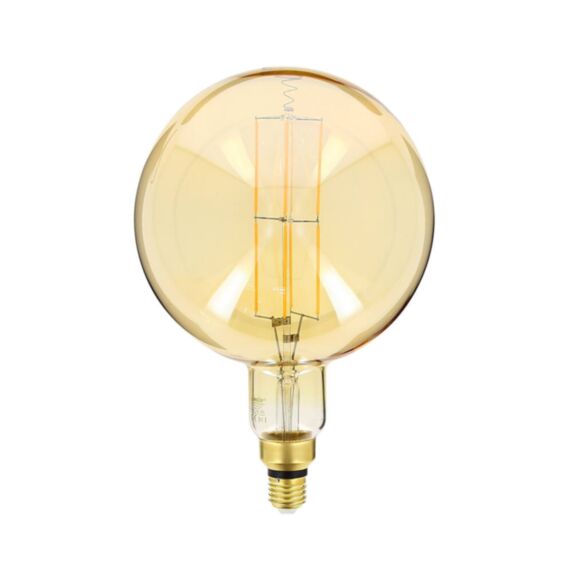 Ampoule led déco filament ambrée E27 800lm 8W blanc chaud - XANLITE