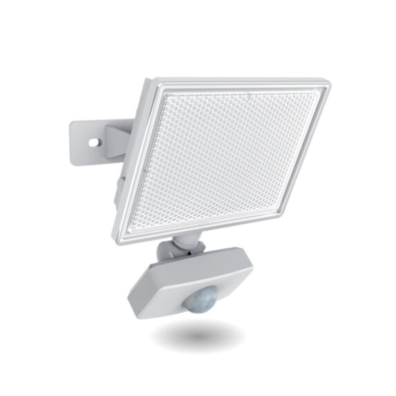 Projecteur mural blanc led IP44 détecteur mouvement 1600Lm 20W 6500K - XANLITE