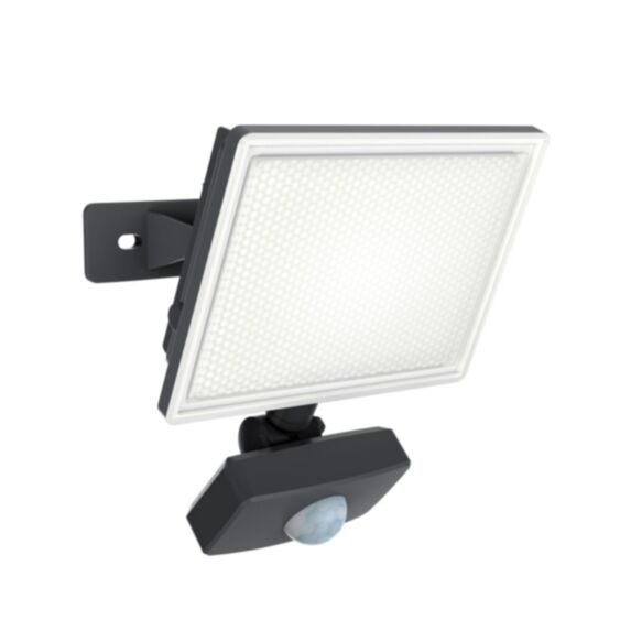 Projecteur mural noir led IP44 détecteur mouvement 800Lm 6500K - XANLITE