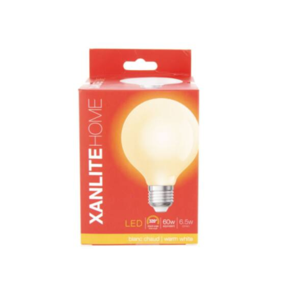Ampoule led opaque G80 E27 806lm 60W 2700K blanc chaud